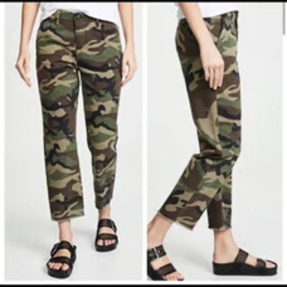 Rag & Bone Buckley Chino Camo Crop Pants Sz: 27